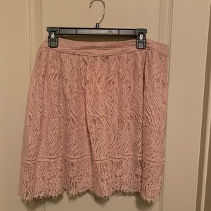 High Rise Lace Skirt